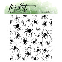 Picket Fence Studios - Halloween - Clear Photopolymer Stamps - Marching Spiders