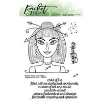 Picket Fence Studios - Clear Photopolymer Stamps - A Sagittarius Girl