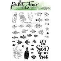 Picket Fence Studios - Clear Photopolymer Stamps - Wreath Building - Plenty of Fish in the Sea