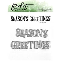 Picket Fence Studios - Christmas - Dies - Season's Greetings Word