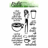 Picket Fence Studios - Clear Photopolymer Stamps - Coffee Understands