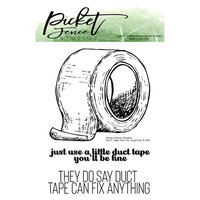 Picket Fence Studios - Clear Photopolymer Stamps - Duct Tape Can Fix Anything