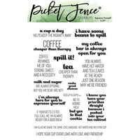 Picket Fence Studios - Clear Photopolymer Stamps - Espresso Yourself