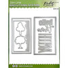 Picket Fence Studios - Dies - Mini Slimline Die Cutting System - Double Stitched Rectangles