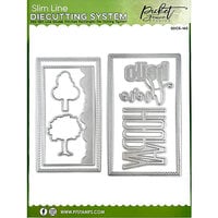Picket Fence Studios - Dies - Mini Slimline Die Cutting System - Double Stitched Rectangles