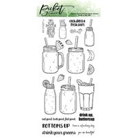 Picket Fence Studios - Clear Photopolymer Stamps - Drink Your Greens