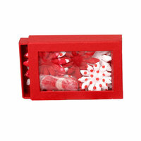 Petaloo - Candy Cane Collection - Flowers - Daisy Box Blend - Small - Candy Cane