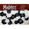 Petaloo - Mulberry Street Collection - Handmade Paper Flowers - Mini Delphiniums - Black and White