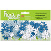 Petaloo - Flora Doodles Collection - Handmade Paper Flowers - Jeweled Florettes - Winter, CLEARANCE