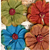 Petaloo - Darjeeling Collection - Floral Embellishments - Poppy