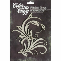 Petaloo - Color Me Crazy Collection - Chipboard Pieces - Flourishes