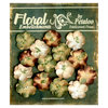 Petaloo - Canterbury Collection - Floral Embellishments - Forget Me Nots - Beige Brown and Sage