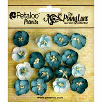 Petaloo - Penny Lane Collection - Floral Embellishments - Forget me Nots - Teal