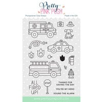 Pretty Pink Posh - Clear Photopolymer Stamps - Helper Vehicles