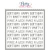 Pretty Pink Posh - Stencils - Birthday Words
