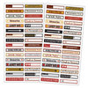 7 Gypsies - 97% Complete - Mini Label Stickers - Flea Market
