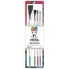 Ranger Ink - Dina Wakley Media - Stiff Bristle Paint Brush - Artist Quality Brush Set - 4 Pack