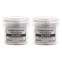 Ranger Ink - Basics Embossing Powder - Super Fine - Silver - 2 Pack