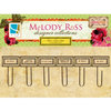 GCD Studios - Melody Ross - Soul Food Collection - Glass Paper Clips - Rectangle