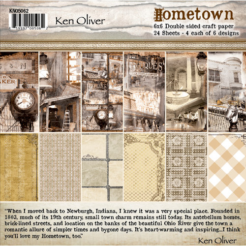 Ken Oliver - Hometown Collection - 6 x 6 Paper Pack