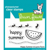 Lawn Fawn - Clear Photopolymer Stamps - Happy Summer