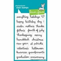 Lawn Fawn - Clear Photopolymer Stamps - Happy Everything