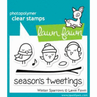 Lawn Fawn - Clear Photopolymer Stamps - Winter Sparrows