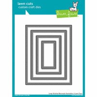 Lawn Fawn - Lawn Cuts - Dies - Large Stitched Rectangle Stackables