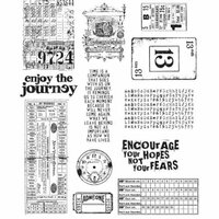 Stampers Anonymous - Tim Holtz - Cling Mounted Rubber Stamp Set - Going Somewhere