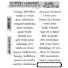Stampers Anonymous - Tim Holtz - Cling Mounted Rubber Stamp Set - Simple Sayings