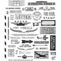 Stampers Anonymous - Tim Holtz - Cling Mounted Rubber Stamps - Correspondence