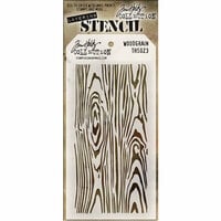 Stampers Anonymous - Tim Holtz - Layering Stencil - Woodgrain