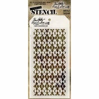 Stampers Anonymous - Tim Holtz - Layering Stencils - Argyle
