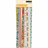 Teresa Collins - Now And Then Collection - Border Strips with Glitter Accents