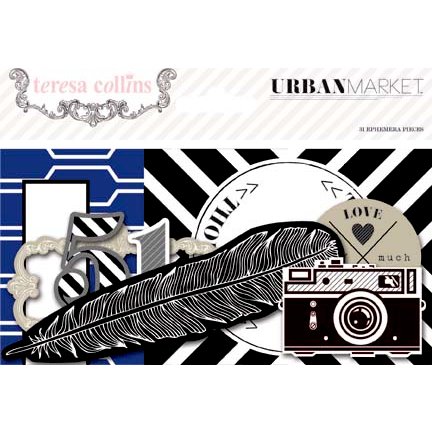 Teresa Collins Designs - Urban Market Collection - Ephemera Pack