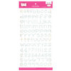 Pink Paislee - Holly Doodle Alphabet Stickers - Cubicle Graph, CLEARANCE
