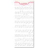 Pink Paislee - Expressions Collection - Cardstock Alphabet Stickers - Ambrose - Coconut, CLEARANCE
