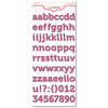 Pink Paislee - Expressions Collection - Cardstock Alphabet Stickers - Ambrose - Bayberry