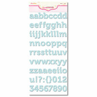 Pink Paislee - Expressions Collection - Cardstock Alphabet Stickers - Ambrose - Ocean