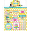 Pink Paislee - House of Three - Soiree Collection - 3 Dimensional Stickers with Glitter Accents