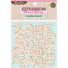 Pink Paislee - Wood Shop Collection - Wood Pieces - Alphabet - Lumberyard