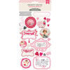 Pink Paislee - Secret Crush Collection - Cardstock Stickers - Elements