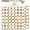 Pink Paislee - Luxe Collection - 8 x 8 Metallic Chipboard Place Mat - Circles