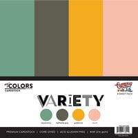 My Colors Cardstock - By PhotoPlay - Campus Life Collection - 12 x 12 Double Sided Cardstock - Solid - Variety Pack