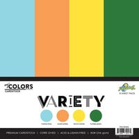 My Colors Cardstock - By PhotoPlay - Pickleball Collection - 12 x 12 Double Sided Cardstock - Variety Pack