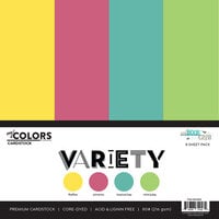 My Colors Cardstock - By PhotoPlay - Book Club Collection - 12 x 12 Double Sided Cardstock - Variety Pack