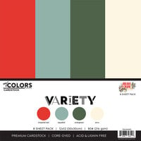 My Colors Cardstock - By PhotoPlay - Holiday Charm Collection - 12 x 12 Double Sided Cardstock - Variety Pack