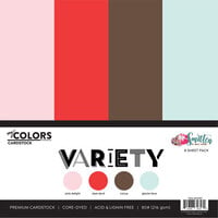 My Colors Cardstock - By PhotoPlay - Smitten Collection - 12 x 12 Double Sided Cardstock - Variety Pack