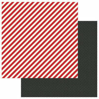 PhotoPlay - A Day At The Park Collection - 12 x 12 Double Sided Paper - Solids Plus - Red Stripe