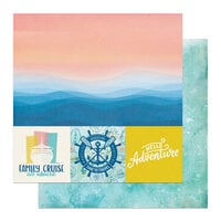 PhotoPlay - Anchors Aweigh Collection - 12 x 12 Double Sided Paper - Hello Adventure